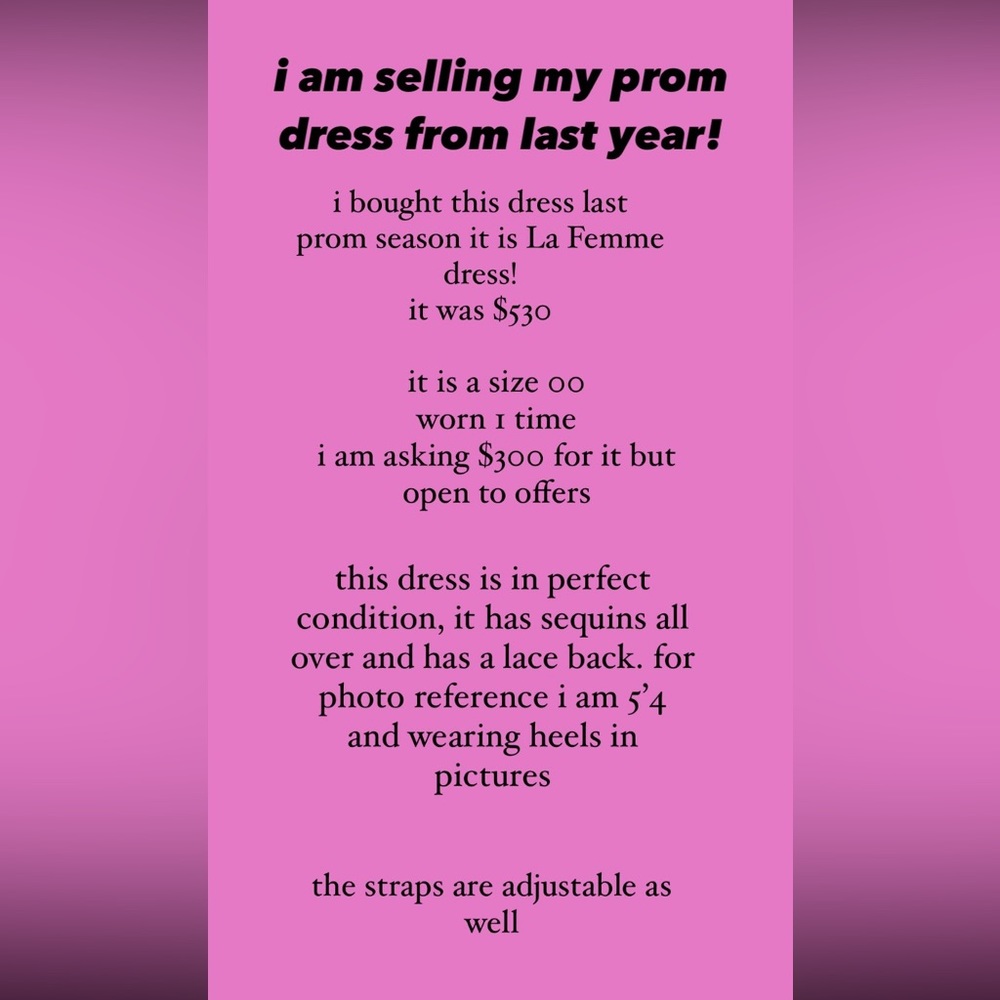 La Femme Prom Dress color light periwinkle size 00